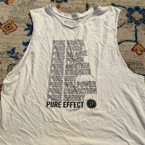 Pure Barre cropped muscle tank